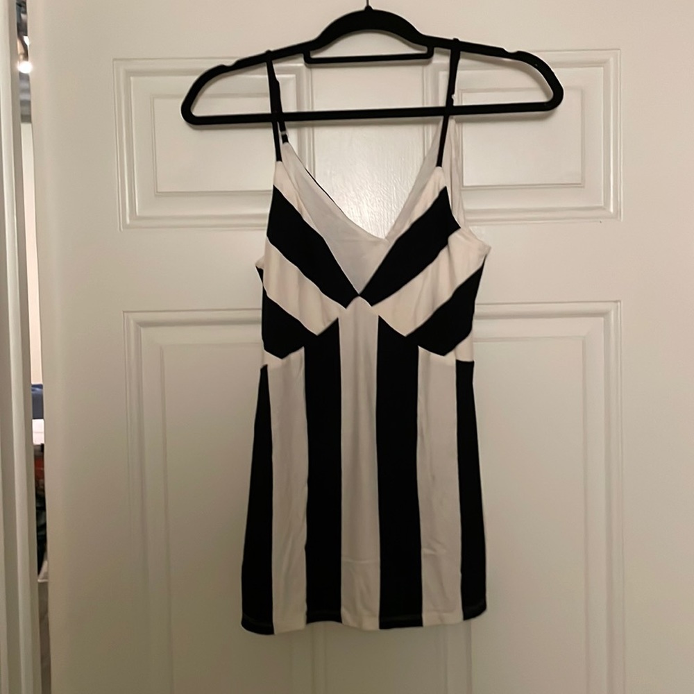 Black and white tank